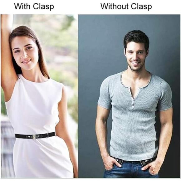 VJK No Buckle Free Elastic Belt for Women Men, Comfortable Adjustable main image 6